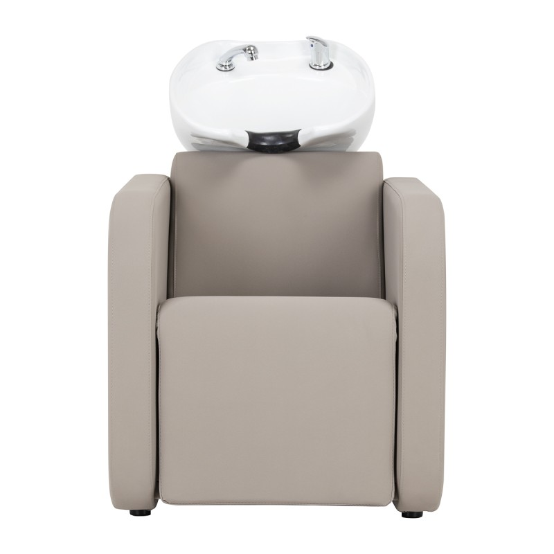 Gabbiano Myjnia fryzjerska Sylvia z elektrycznym podnóżkiem beżowa