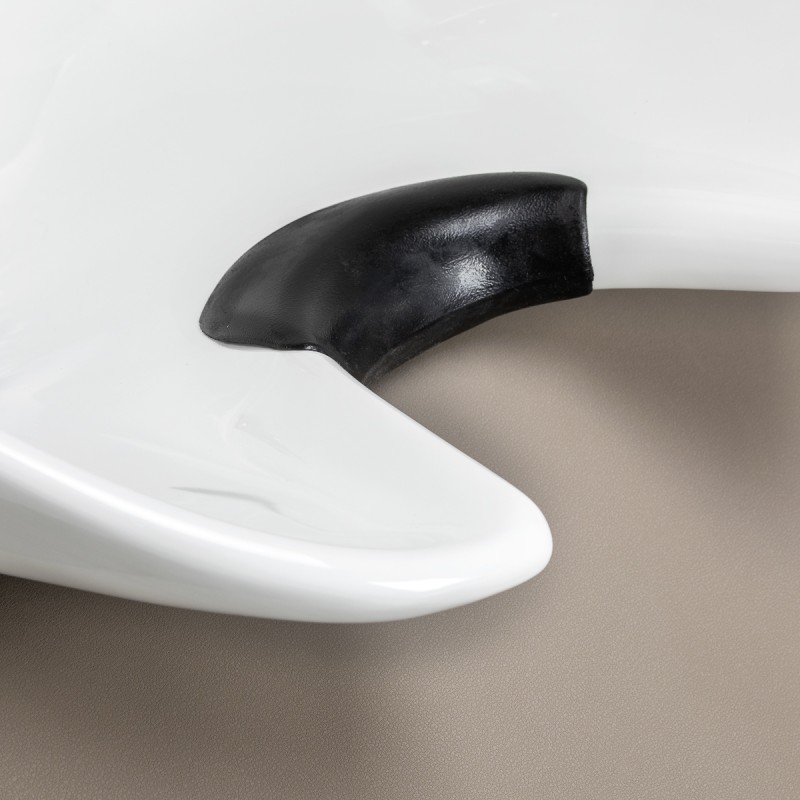 Gabbiano Myjnia fryzjerska Sylvia z elektrycznym podnóżkiem beżowa