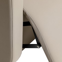 Gabbiano Myjnia fryzjerska Sylvia z elektrycznym podnóżkiem beżowa