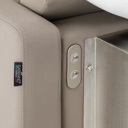 Gabbiano Myjnia fryzjerska Sylvia z elektrycznym podnóżkiem beżowa