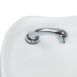 Gabbiano Myjnia fryzjerska Sylvia z elektrycznym podnóżkiem beżowa