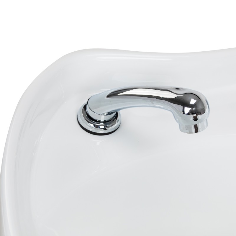 Gabbiano Myjnia fryzjerska Sylvia z elektrycznym podnóżkiem beżowa