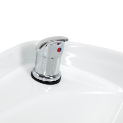 Gabbiano Myjnia fryzjerska Sylvia z elektrycznym podnóżkiem beżowa