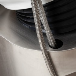 Gabbiano Myjnia fryzjerska Sylvia z elektrycznym podnóżkiem beżowa