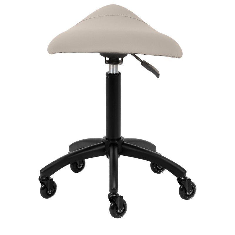 Gabbiano taboret fryzjerski D032 szarobeżowy