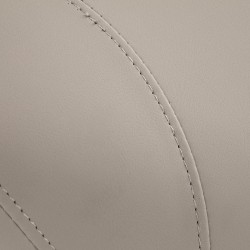 Gray-beige salon stool chrome base