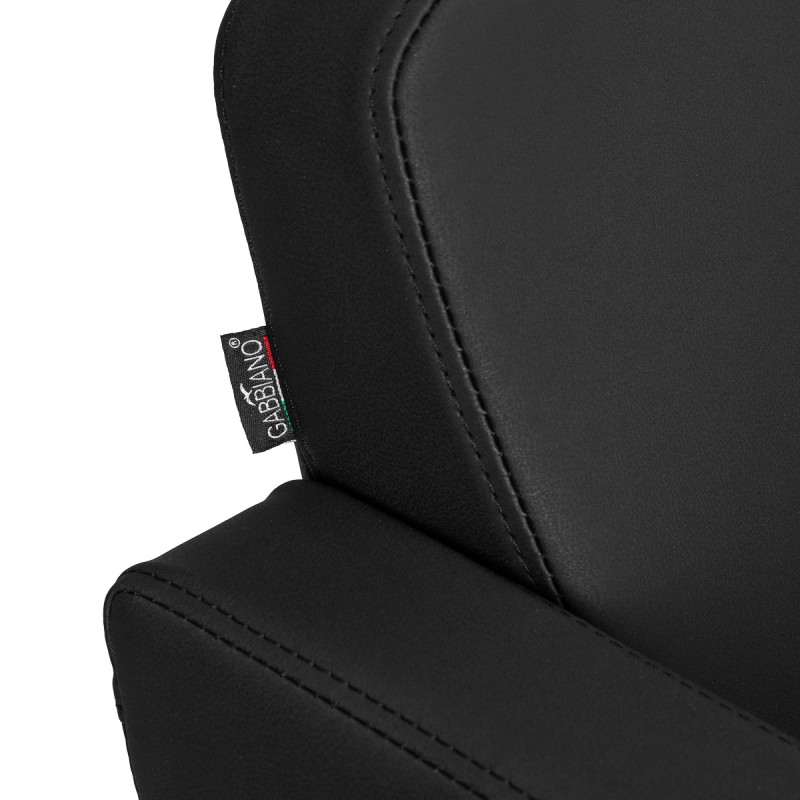 Gabbiano fotel fryzjerski Elda Czarny czarna podstawa