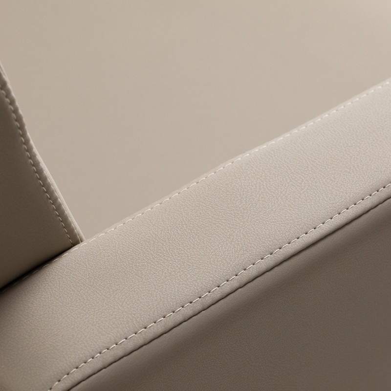 Gabbiano fotel fryzjerski Elda szarobeżowy czarna podstawa