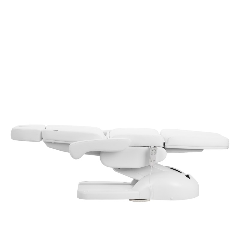 Biały elektryczny fotel do zabiegów kosmetycznych