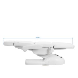 Biały elektryczny fotel do zabiegów kosmetycznych