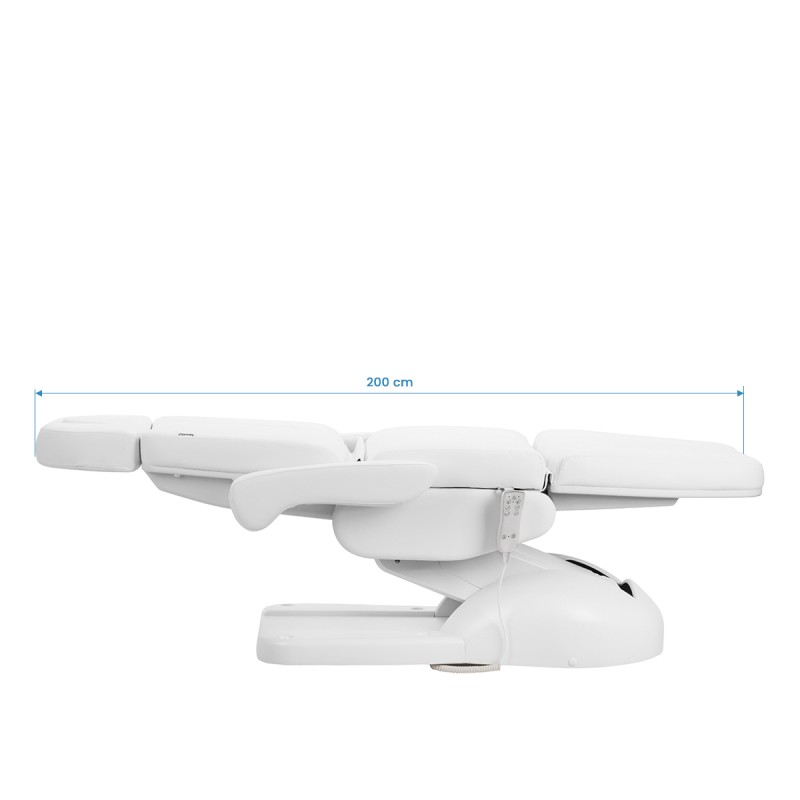 Biały elektryczny fotel do zabiegów kosmetycznych