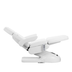 Biały elektryczny fotel do zabiegów kosmetycznych