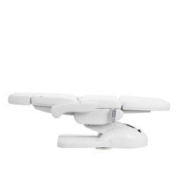 Biały elektryczny fotel do zabiegów kosmetycznych Zaffiro.