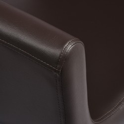 Gabbiano fotel fryzjerski Mataro Brązowy czarna podstawa