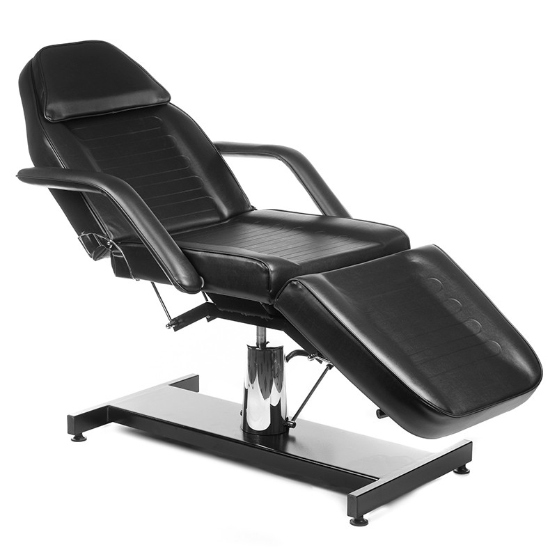 Black hydraulic cosmetic salon chair
