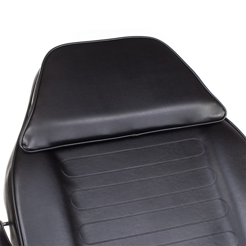 Black hydraulic reclining cosmetic chair
