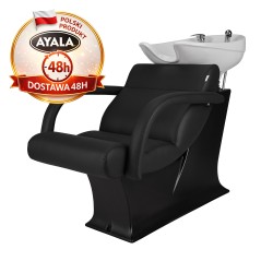 Czarna Myjnia Fryzjerska LADY ONE - Biała Misa - Ayala 48h myjka fryzjerska EVERSUN