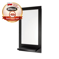 Konsoleta Fryzjerska Z Półką HALF - Czarna - Ayala 48h