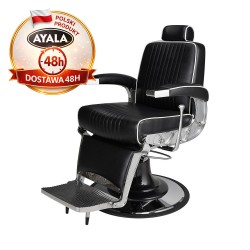 Fotel LORD Ayala 48h – Brązowy | Barber Seats