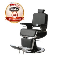 Fotel Barberski DARK  Ayala 48h krzesło fryzjerskie EVERSUN
