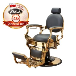 Black and gold barber chair