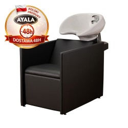 Czarna Myjnia Fryzjerska LUNA - Biała Misa - Ayala 48h myjka fryzjerska EVERSUN