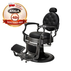 Fotel Barberski TOMMY BLACK - Ayala 48h