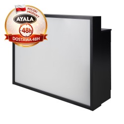 Recepcja podświetlana BRILL - Czarna - Ayala 48h