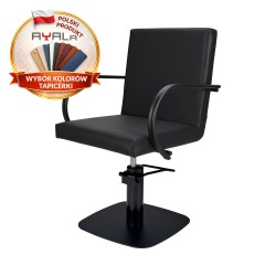 Pikowany fotel fryzjerski hydrauliczny