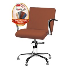 Carmen salon chair white upholstery