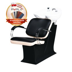 Myjnia Fryzjerska Lady Y, Fotel Godot - Obudowa Czarna - Ayala myjka fryzjerska EVERSUN