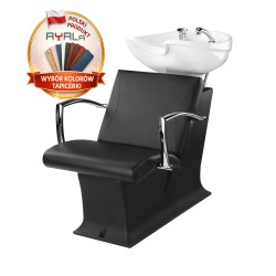 Myjnia Fryzjerska Lady Y, Fotel Carmen - Obudowa Biała - Ayala myjka fryzjerska EVERSUN