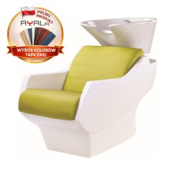Myjnia Fryzjerska Technology - Obudowa Biała Wybór Tapicerki - Opcja Masażu - Ayala myjka fryzjerska EVERSUN