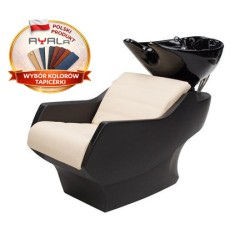 Myjnia Fryzjerska Techno - Obudowa Czarna Wybór Tapicerki - Opcja Masażu - Ayala myjka fryzjerska EVERSUN
