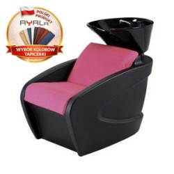 Myjnia Fryzjerska Vanity - Obudowa Czarna Wybór Tapicerki - Opcja Masażu - Ayala myjka fryzjerska EVERSUN