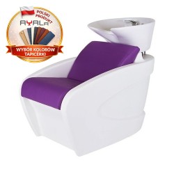 Myjnia Fryzjerska Vanity - Obudowa Biała Wybór Tapicerki - Opcja Masażu - Ayala myjka fryzjerska EVERSUN