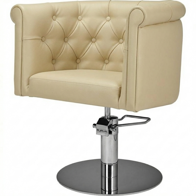 Ayala Mali biały fotel fryzjerski