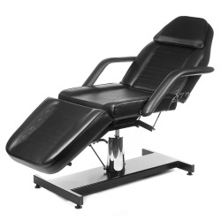Black hydraulic cosmetic chair