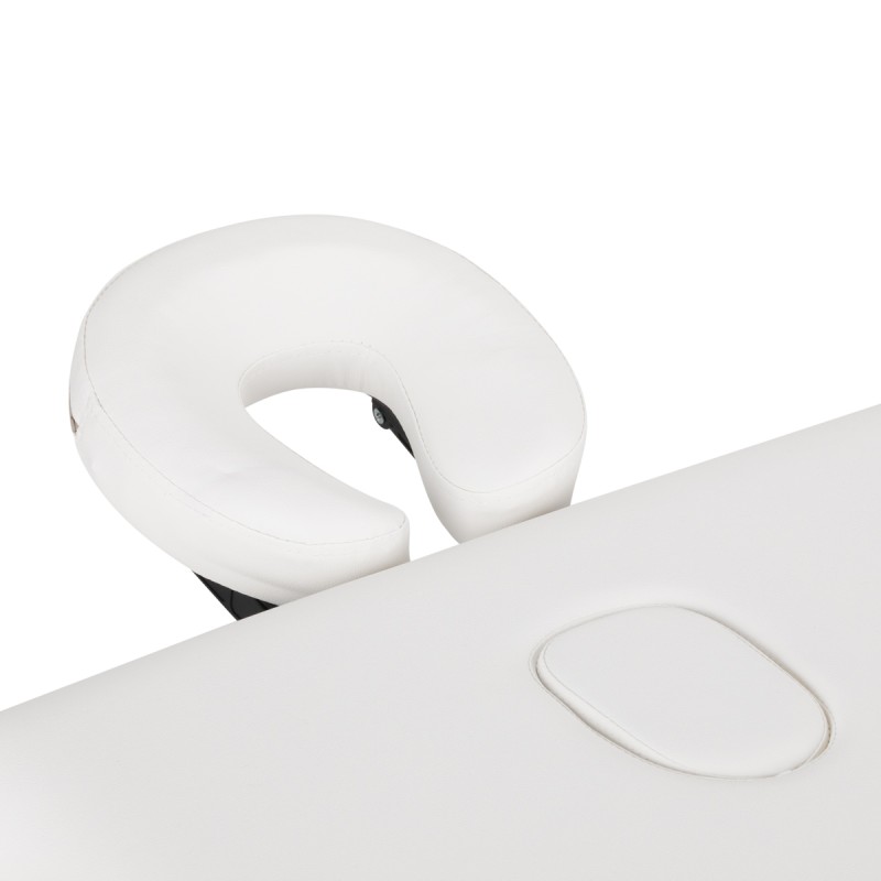 Stół składany do masażu drewniany Balance Lux 2 segmentowy 190x70 biały