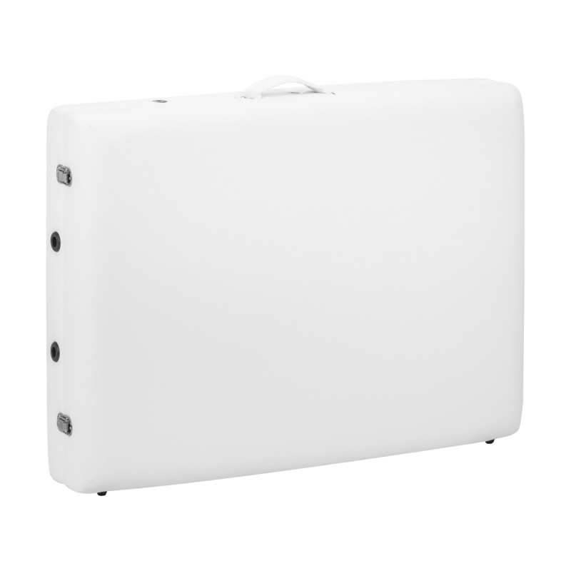 Stół składany do masażu drewniany Balance Lux 2 segmentowy 190x70 biały