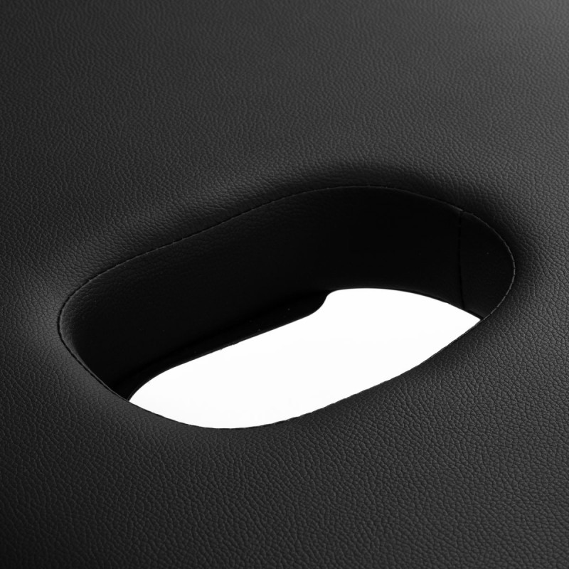 Stół składany do masażu drewniany Balance Lux 3 segmentowy 190x70 czarny