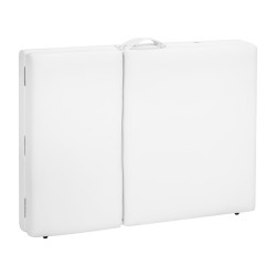 Stół składany do masażu drewniany Balance Lux 3 segmentowy 190x70 biały