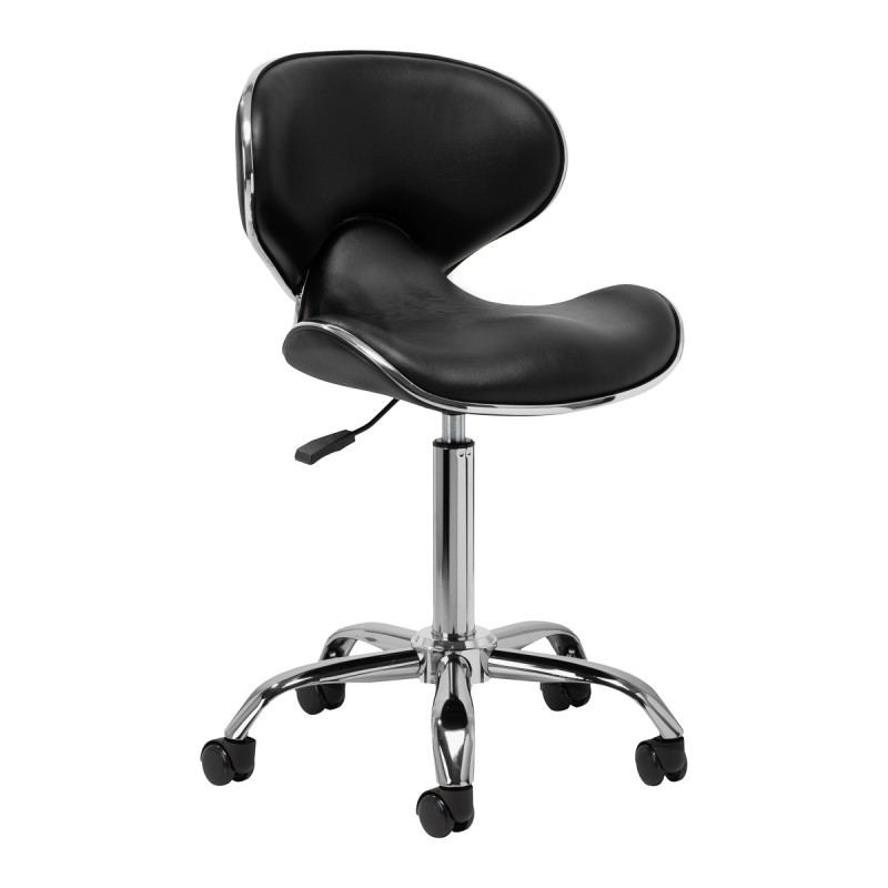 Gabbiano taboret kosmetyczny Q-4599 czarny V2