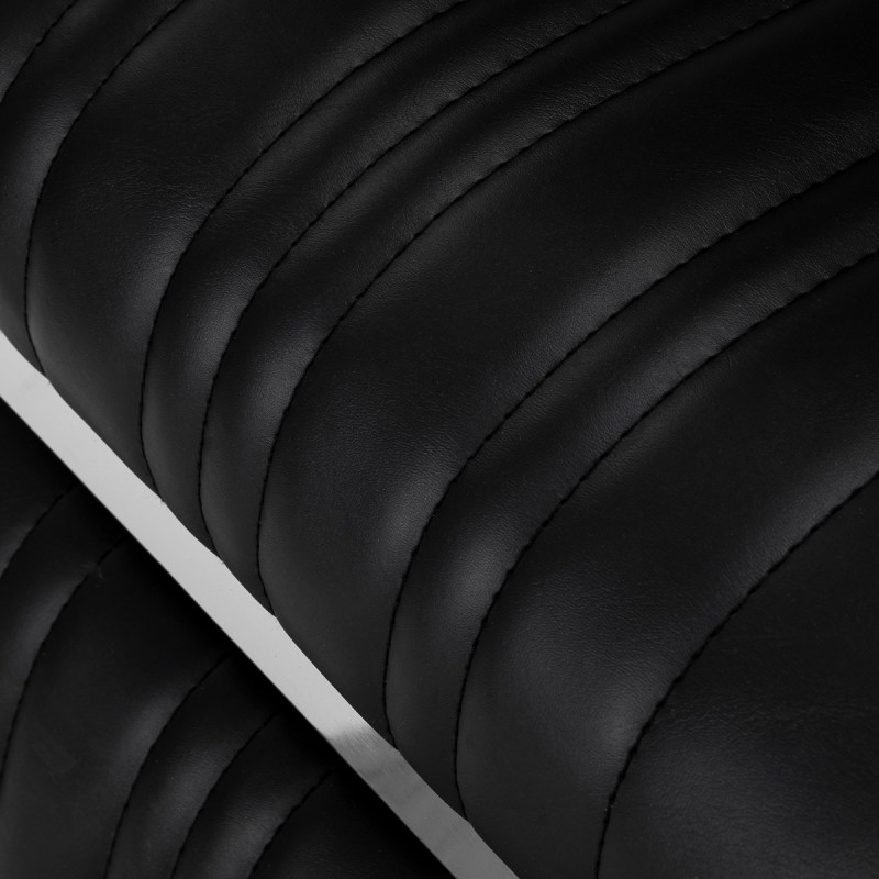 Czarny fotel barberski Tropea