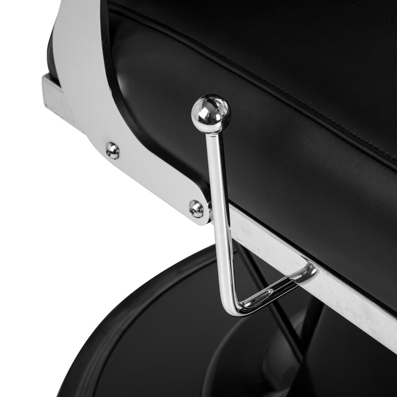 Black Tropea barber chair