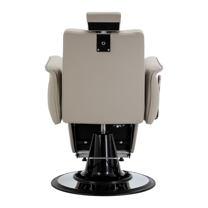 Szary fotel barberski Alicante