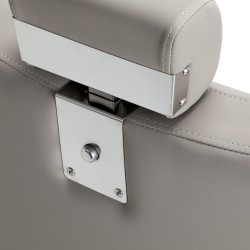 Szary fotel barberski Studio Line