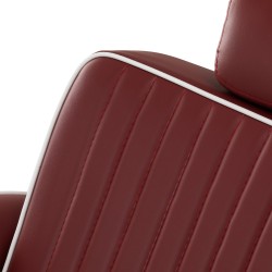 Red chrome barber chair