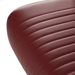 Gabbiano fotel barberski Visionerio czerwony chrom rama