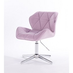 Petyr - krzesło kosmetyczne tapicerowane wrzosowym welurem | Sklep...